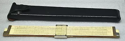 Vintage Keuffel & Esser K&e Model 4081-3 Log Log Slide Rule In Case Nice • $39.95