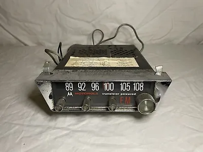 Vtg 1960's Motorola FM 900 Transistor Powered Auto Car AM/FM Radio Untested • $99.95