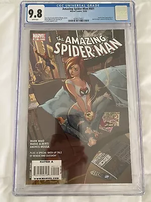 Amazing Spider-Man #601 2009 CGC 9.8 WP J Scott Campbell HOT ICONIC MARVEL COVER • $610