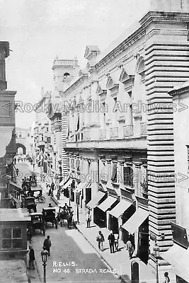 Qml-30 Animated Street View Strada Reale Malta 1900's. Photo • £3.35