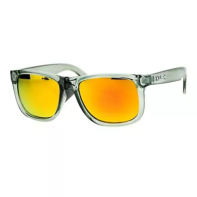 Kush Premium Translucent Slate Frame Colored Mirror Lens Rectangular Sunglasses • $12.95