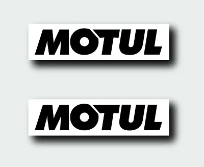 2x Motul Black Oil Decal Sticker Us Made Truck Vehicle Car Window • $4.12