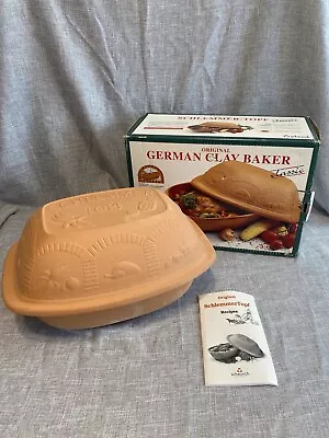 Schlemmertopf Scheurich 860-31 Original German Glazed Clay Cooker/Roaster In Box • $37