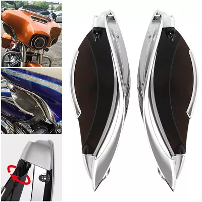 Motorcycle Side Wings Wind Air Deflector Fairing For Harley Touring 2014-2023 • $30.99