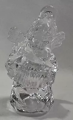 MIKASA  CRYSTAL CHRISTMAS ORNAMENT -ACCORDIAN ANGEL- Heavenly Music • $8.99