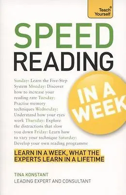 $4.09 • Buy Speed Reading In A Week: Teach Yourself By Konstant, Tina