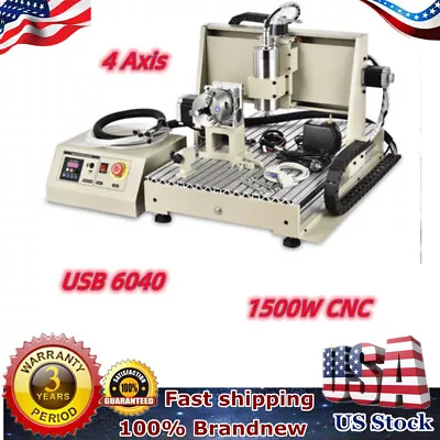 6040CNC Router Engraver CNC Router Desktop Drill Mill Engraving Machine 4 Axis • $1199