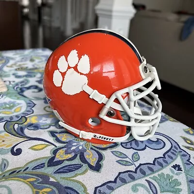 Clemson Tigers Orange Schutt Football Mini Helmet NCAA • $30