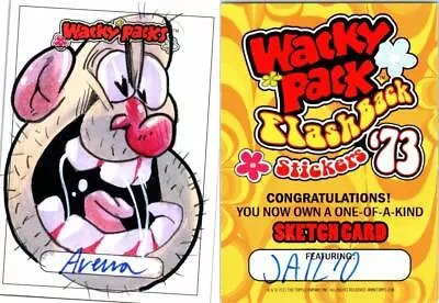 2023 WACKY PACKAGES FLASHBACKS 1973 SKETCH CARD JAIL-O By Simone Arena 169 • $119.99