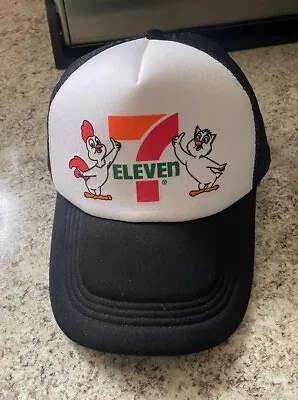 7-Eleven DAMAGEDONE Trucker Cap Baseball Hat Cap Mesh Adjustable One Size Black • $14.95