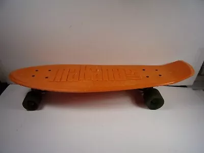 Vintage All Original Makaha Usa Orange Plastic Skateboard Pennyboard W/wear • $69.99