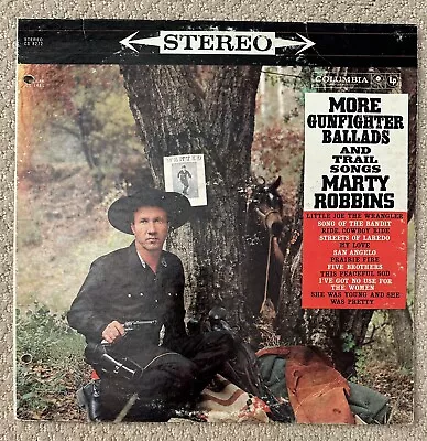 Marty Robbins More Gunfighter Ballads & Trail Songs LP 1960 Columbia CS 8272 VG+ • $12.99