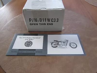 Franklin Mint B11WC33 1977  Harley Davidson Low Rider NEW With BOX And  COA 1/24 • $24.99