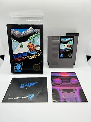 Slalom Nintendo NES Complete CIB Hangtab 5 Screw Near Mint! • $699.99