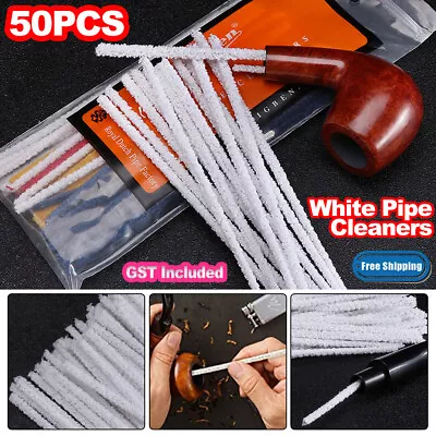 100pcs Smoking Pipe Cleaners Blend Cotton Rods Tobacco Mouthpiece Disposable • $11.20