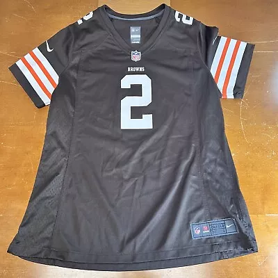 Cleveland Browns Jersey Womens XL Brown Manziel #2 Nike NFL Football • $33.96