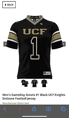 Ucf Knights Football Jersey NWT Men’s Large • $99