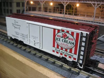 MTH PREMIER 20-94017 Red Rose 40' Steel Side Reefer Car # D.R.T.X. 46217 • $32