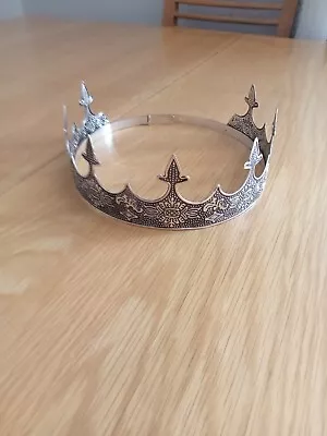 Metal Royal Kings Deluxe Fancy Dress Cosplay Historical Crown • £10