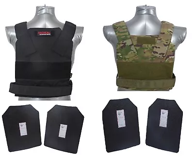 Tactical Scorpion Level III+ / AR500 Body Armor Plates Bobcat Concealment Vest • $139.50