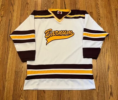 Barnum Bombers Moose Lake Area Minnesota High School MSHSL Hockey Jersey K1 USA • $68.99