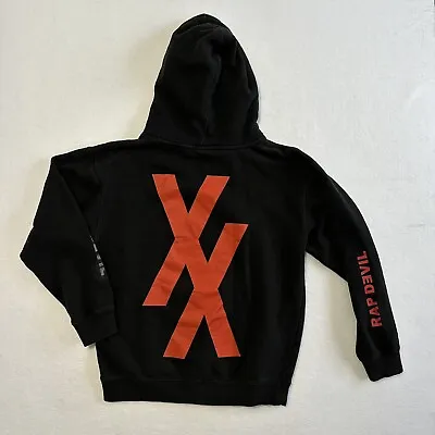 Machine Gun Kelly MGK HOTEL DIABLO Tickets Mainstream Rap Devil Hoodie Size M • $103.99