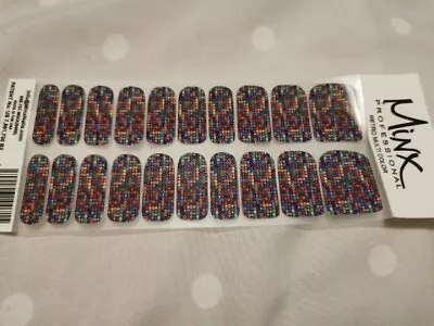 Retro Multi Colour MINX PROFESSIONAL NAIL WRAPS NEW SALON QUALITY  • £15