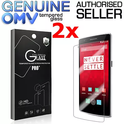 2 X GENUINE Tempered Glass Screen Protector Film For OnePlus One 1+1 A0001 • $27.95