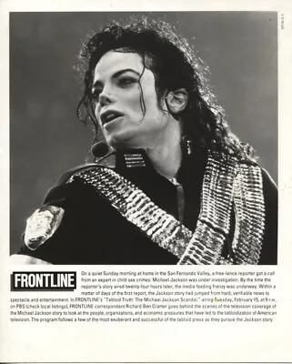 1994 Press Photo Frontline Photo Of The Michael Jackson Scandal Airing On PBS • $19.99
