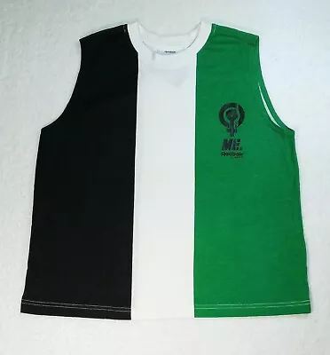 Womans Reebok Sleeveless T-Shirt Medium New Black Green Melody Ehsani Wht Ladies • $39.99