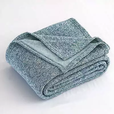 JML Knit Blanket King Size With 2 Shams Lightweight Fuzzy Jersey Blanket 90X108  • $36.26