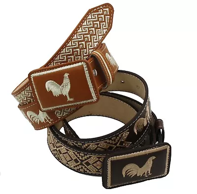 AUTHENTIC MEXICAN WESTERN Cinto Charro Piteado Hand-braided BELTS  • $19.99