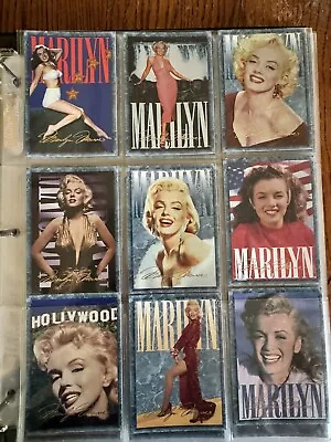 Marilyn Monroe 1993 Complete Set 1-100 Sports Time Trading Cards With Binder • $76.50