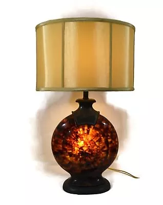 Maitland Smith Lamp Snail Translucent Penshell & Verdigris With Patina Brass  • $849.99