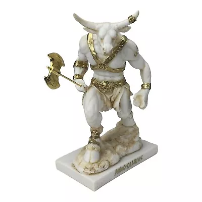 Minotaur Warrior With The Minoan Double Edge Axe Greek Monster Statue Sculpture  • $64.90