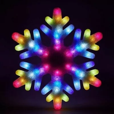 Lumations Holiday Symphony Of Lights Musical Light Show 24  Giant Snowflake • $79.99