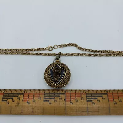 Vintage Lucerne Swiss Mechanical Wind-Up Pendant Watch Gold Chain. Does Not Work • $30