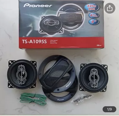 PIONEER TS-A1095S 4inch Two-Way Coaxial Car Speakers (pair) • $42.04