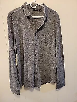 Marc Anthony Shirt Men's Large Gray Long Sleeve Slim Fit • $15.69