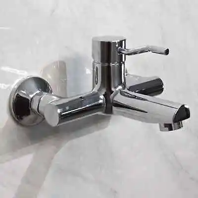 Crosswater Wall Mounted Bath Filler Tap Single Lever Bath Tap Chrome • £37.99