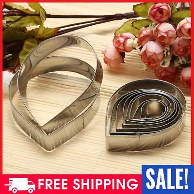 10pcs Stainless Steel Metal Fondant Cake Mold Rose Petal Cookie Cutter • £7.12