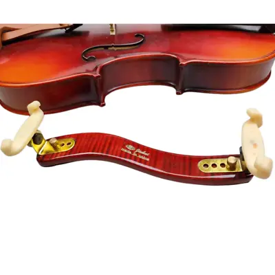 Flames Maple Wood Violin Shoulder Rest Adjustable For 3/4-4/4 Violins • $16.91