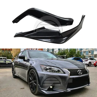 Front Fangs For Lexus GS F-Sport Bumper Lip TRD Style L10 GS250 GS350 GS450h • $190