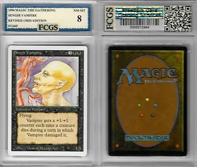 1994 Magic The Gathering MTG Sengir Vampire Revised (3rd) Graded FCGS 8 NM-MT • $19.99