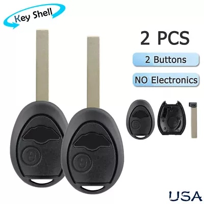 2 Remote Car Key Shell Case Fob 2 Button For BMW Mini Cooper S R50 R53 2002-2005 • $11.65