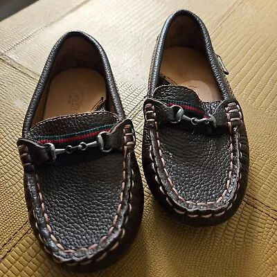 Venettini Horsebit Loafers Brown Leather Size 23 • $19.99