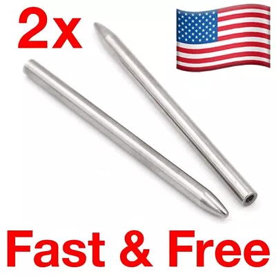 2pcs 3” Lacing Needle 550 Paracord FID Stainless Steel Stitching Weaving Laces • $7.50