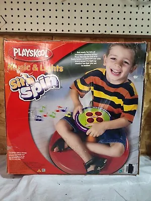 Vintage PLAYSKOOL Music And Lights SIT N AND SPIN 2003 Toy Plays 6 Rockin Tunes • $126.90