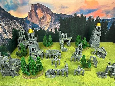 IRON CASTLE SCENERY  TERRAIN FOR Dungeon & Dragon WARHAMMER LOTR AOS WFB FANTASY • £109