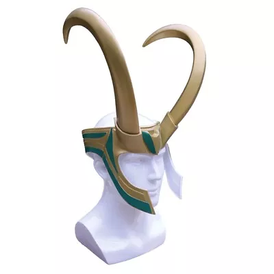 Thor3 Ragnarok Cosplay PVC Mask Loki Laufeyson Helmet Halloween Prop  • £51.47